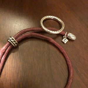 David Yurman cable ring & bracelet